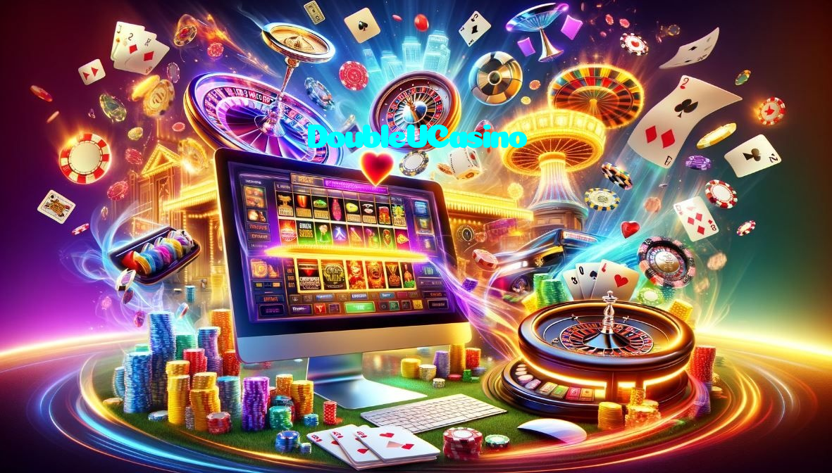 DoubleUCasino casino presented on mobile device in Pakistan with slots and live games